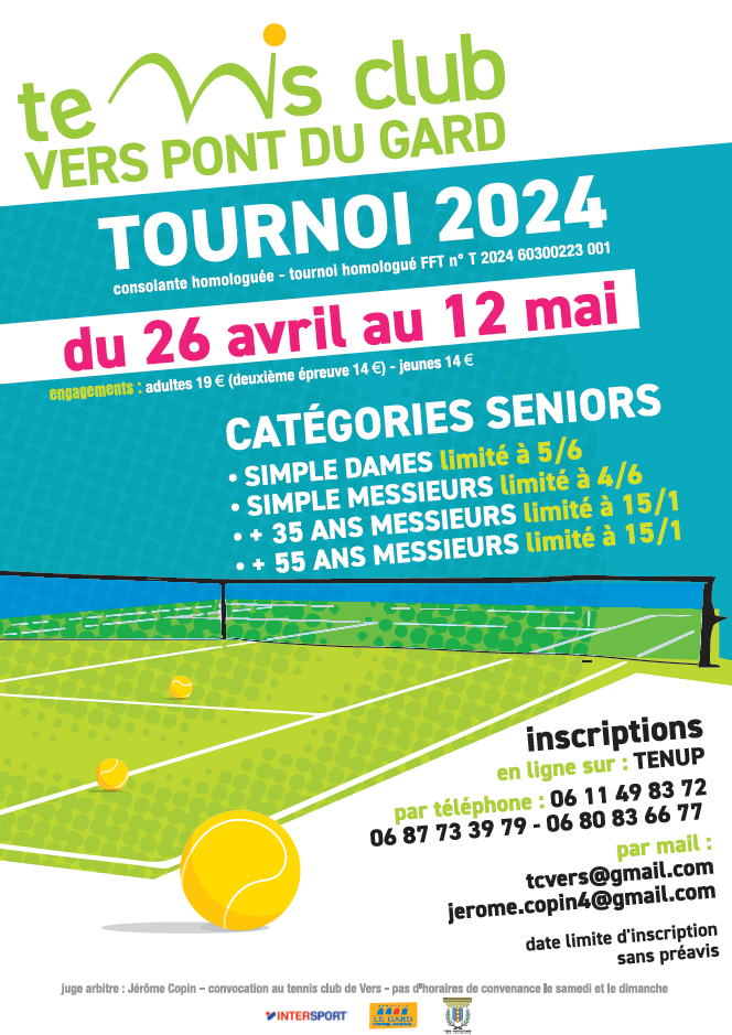 Tennis club - Tournoi 2024
