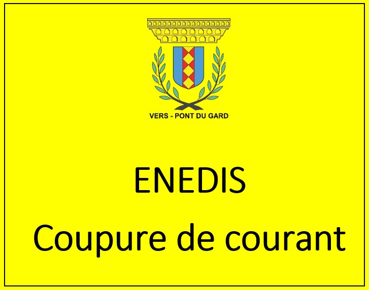 Coupure de courant ENEDIS le 03 septembre 2024