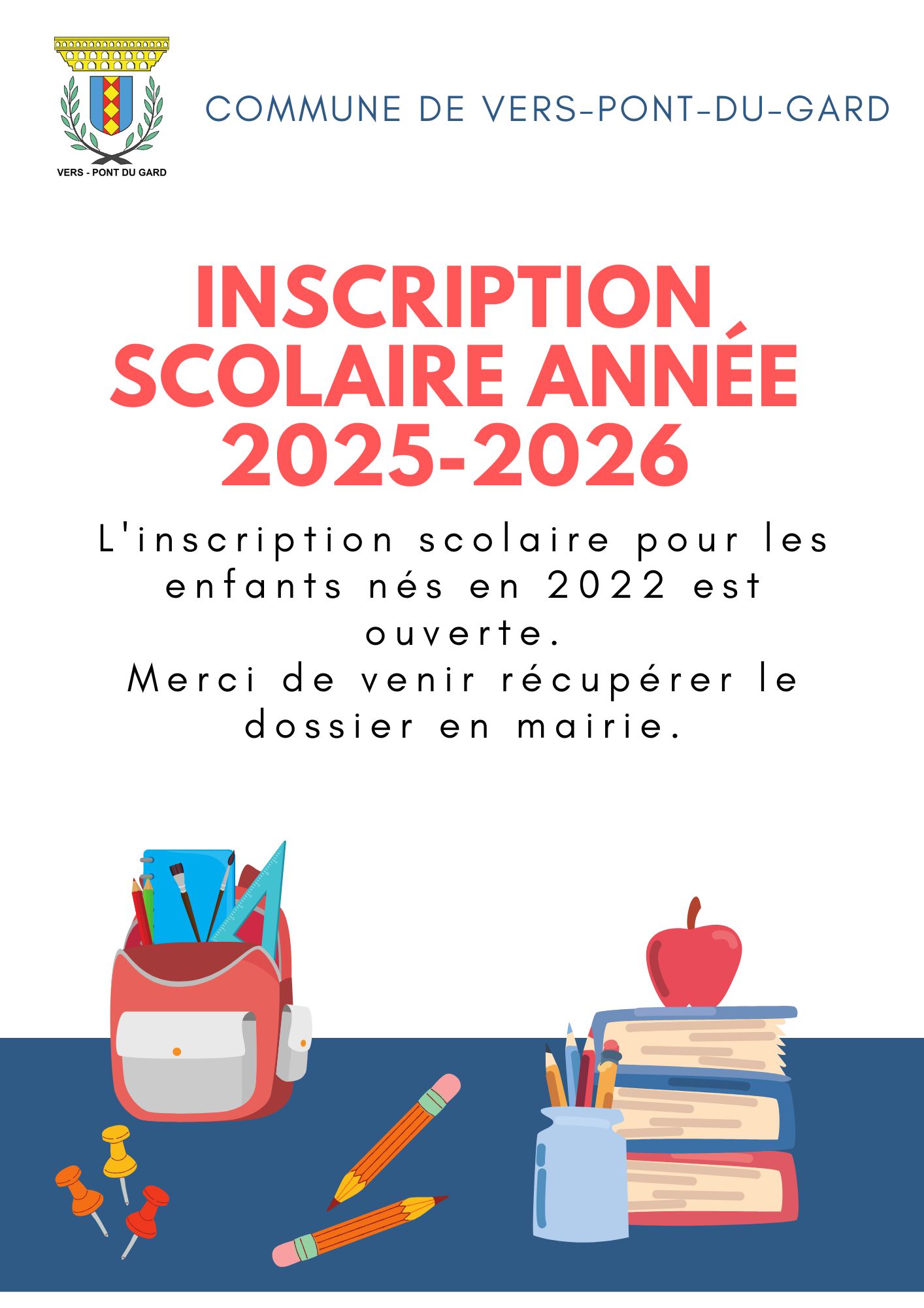 inscription scolaire 2025-2026